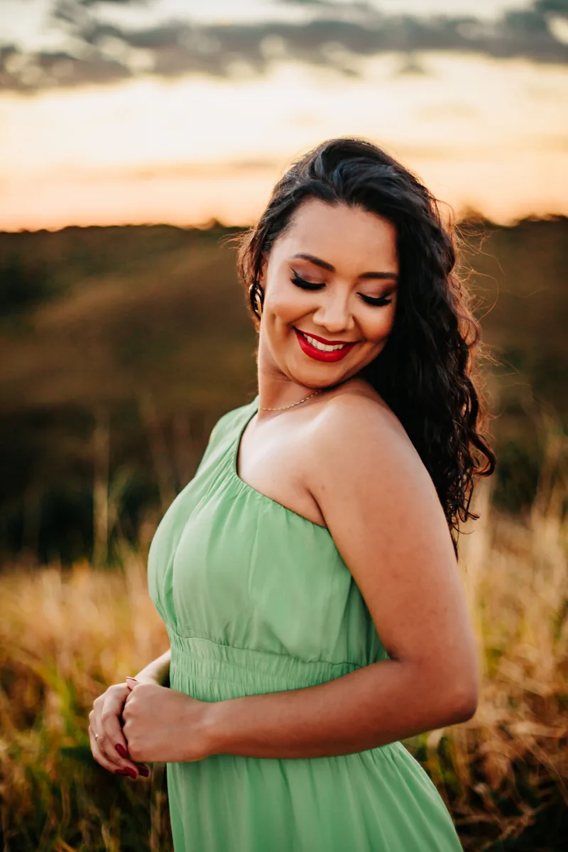 Kênia Kruger, nutricionista, em consulta
